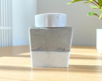 Handmade Resin Jar, Food Safe Two-Tone Canister