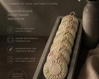 Sunlit Sanctuary Handcrafted Scent Stones Where Fragrance Meets Quiet Beauty Set Of 6