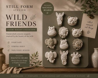 Wild Earth Collection Safari Set | Sensory Learning Animals | Modern Educational Decor