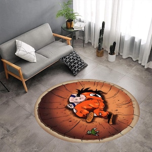 Dragon Ball Z Rug, Rug for Kids Room, Washable Area , Non-Slip Thin, Custom Size