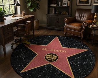 Gepersonaliseerde Hollywood Walk of Fame vloerkleed, Walk Of Fame Hollywood Celebrity Star gepersonaliseerde naamtapijten, cadeau voor vrouw