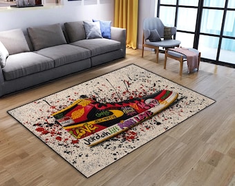 Custom Shoe Rug: Personalized Street Art Decor