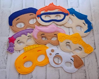 Sale! Fish Guppies Preschool Cartoon Felt Masks. Children Sizes