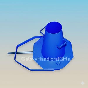 Steel Slump Cone Test Set | Concrete Workability Testing Equipment (Includes Base Plate, Tamping Rod)