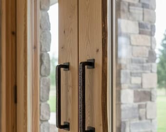 Luxury Solid Steel Door Handle, Designer Door Pull, Minimalist Premium Hardware, Modern Door Handle 8–48 inch, High-End Door Pull
