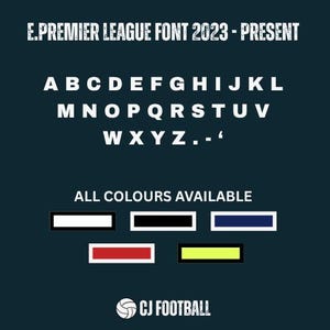 EPL Premier League Font 2023-2026 (OTF & AI Digital Files)