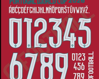 Portugal World Cup Font: 2026 Typography (OTF, AI Digital Files)
