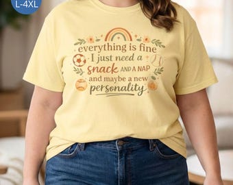 Camiseta deportiva de talla grande para mamás, camiseta divertida sobre la maternidad, camiseta con humor para mamás de talla grande, camiseta Comfort Colors, regalo del Día de la Madre para ella.