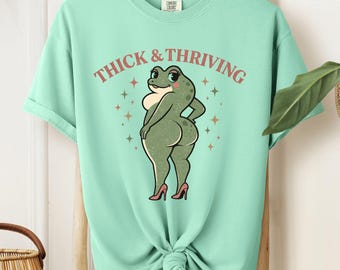Camiseta de rana de talla grande, camiseta que promueve la positividad corporal, camiseta empoderadora para mujeres de talla grande, regalo de amor propio para ella, camiseta de confianza, camiseta de color cómodo