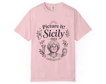 Picture It Sicily 1922, Vintage Grandma Portrait T-shirt | Italian Heritage