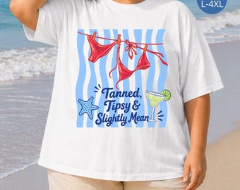 Camiseta divertida de playa de talla grande, camiseta para despedida de soltera en crucero para mujeres de talla grande, camiseta náutica, regalo de verano para la playa, camiseta Comfort Colors