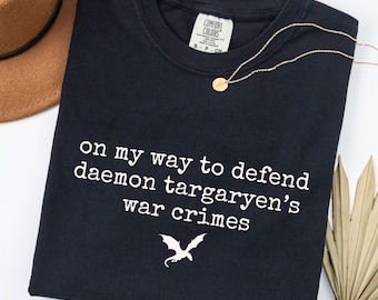 Camiseta Daemon Targaryen, Camiseta sin mangas de la Casa del Dragón, Camiseta de talla grande para amantes de la fantasía, Camiseta de jinete de dragón, Camiseta unisex Comfort Colors