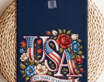 Camiseta de talla grande del 250 aniversario de EE. UU., camiseta retro del Día de la Independencia, camiseta patriótica para mujeres de talla grande, conjunto para el Día de la Independencia de EE. UU. para ella