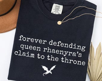 Camiseta de Rhaenyra Targaryen, Camiseta unisex de la Casa del Dragón, Camiseta para amantes de la fantasía, Regalo para mujeres, Regalos HOTD, Camiseta de tallas grandes Comfort Colors