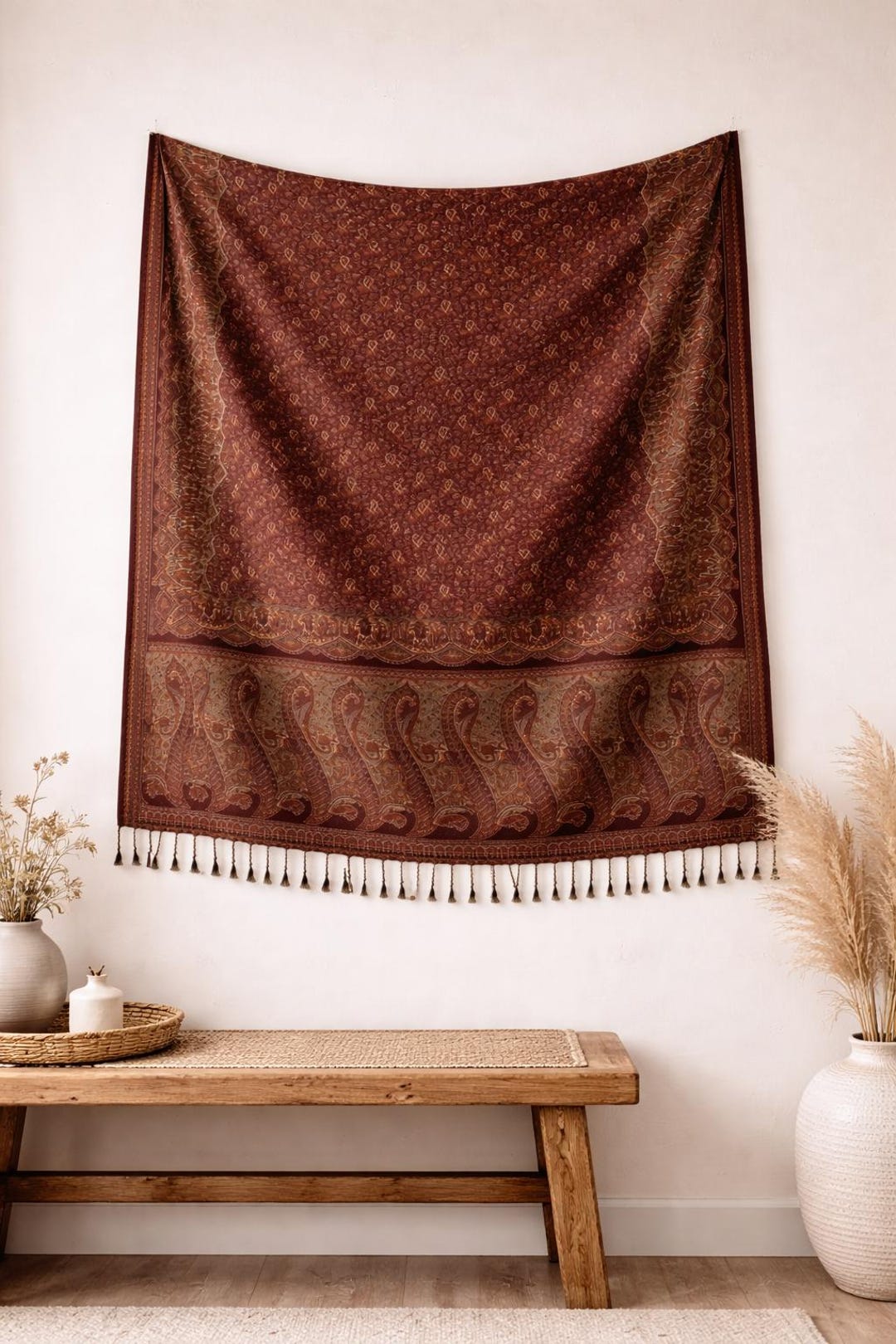 Indian Tapestry Wall Hanging Handmade Modern Wall Art Boho Throw - Etsy