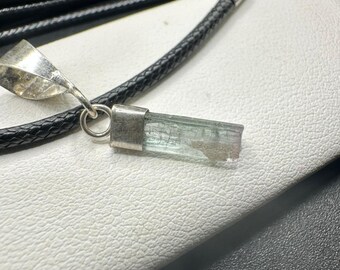 Handmade Indicolite Tourmaline Pendant | 925 Sterling Silver Necklace
