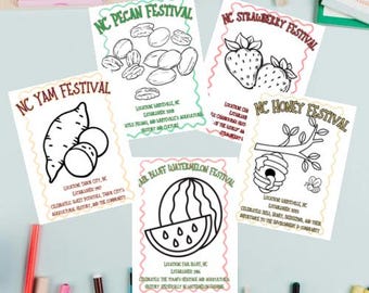 Columbus County NC Festival Coloring Sheets
