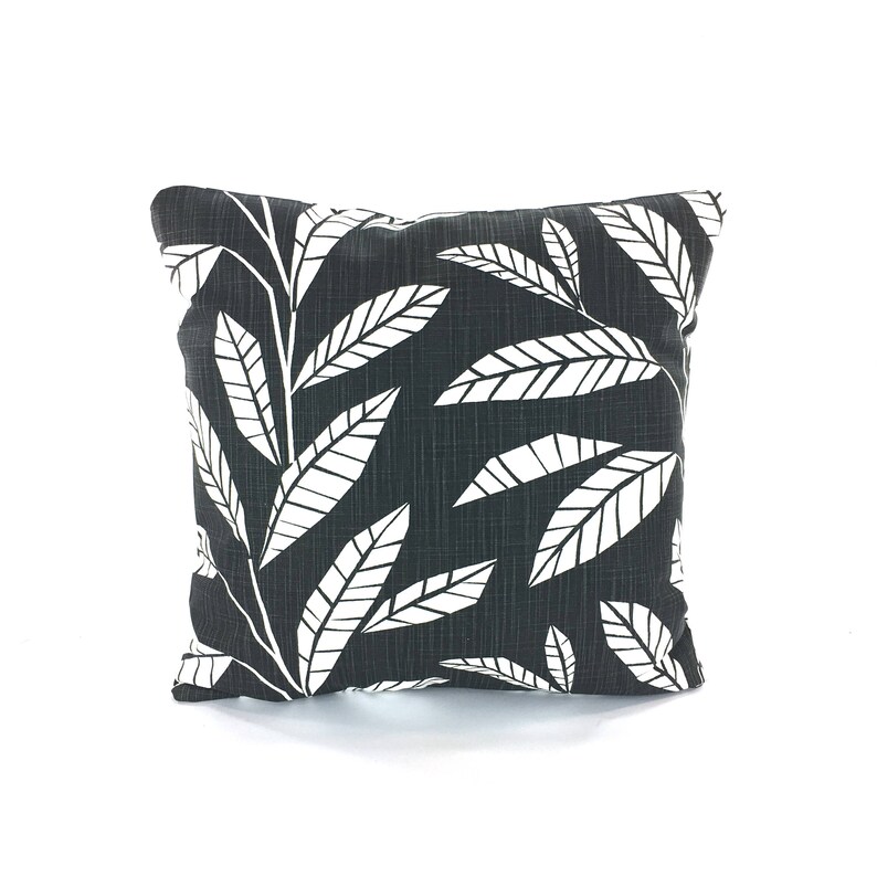 Black Throw Pillow COVERS Decorative Pillow Black White Home Etsy