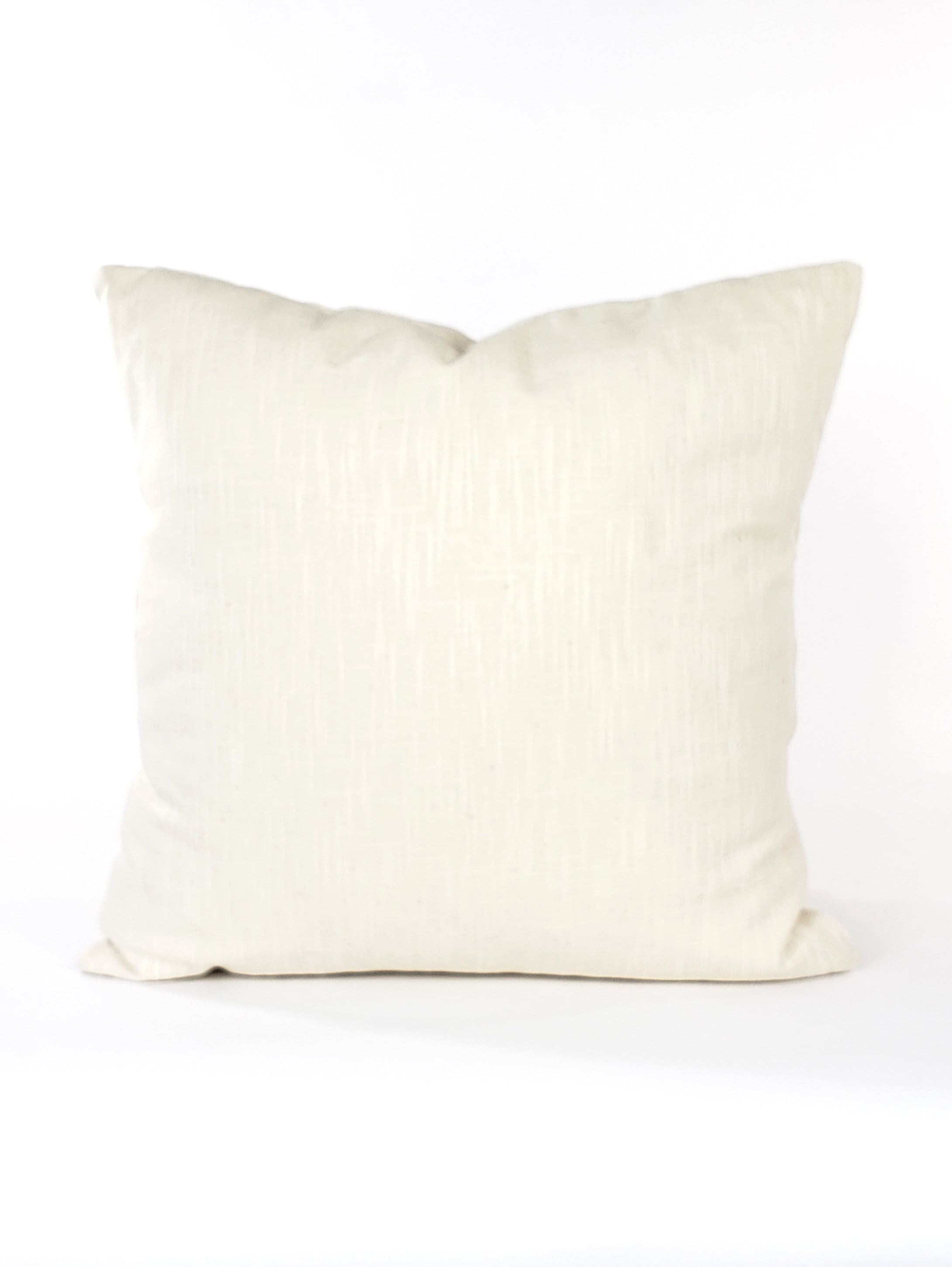 Ivory/Cream Textured Pillow Cover Slub Canvas Decorative Etsy