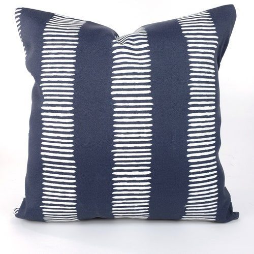 OUTDOOR Pillow blue Navy throw Pillow Cover-outdoor Beach - Etsy