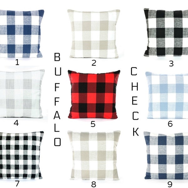 Buffalo Check Pillow Etsy
