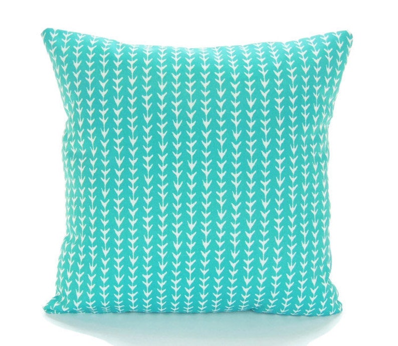 Aqua Navy OUTDOOR Pillow COVERS Beach Coastal Throw Cushion Etsy