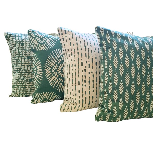 Designer Farmhouse Green Pillows Etsy