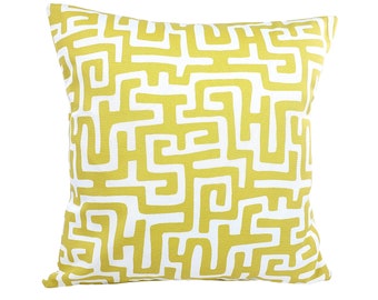 Yellow Spice OUTDOOR Pillow COVERS, Bohemian Pillow Beach Pillow, Coastal Pillow Cushion Cover, Patio Cottage