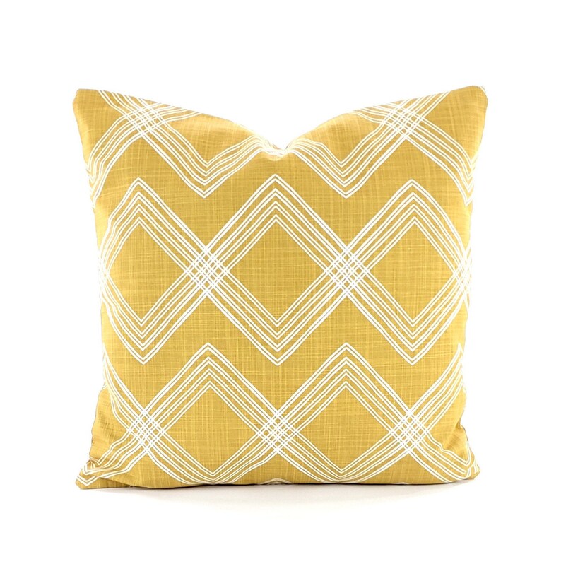 Mustard Yellow Textured Throw Pillow Cover Tuscan Gold Etsy