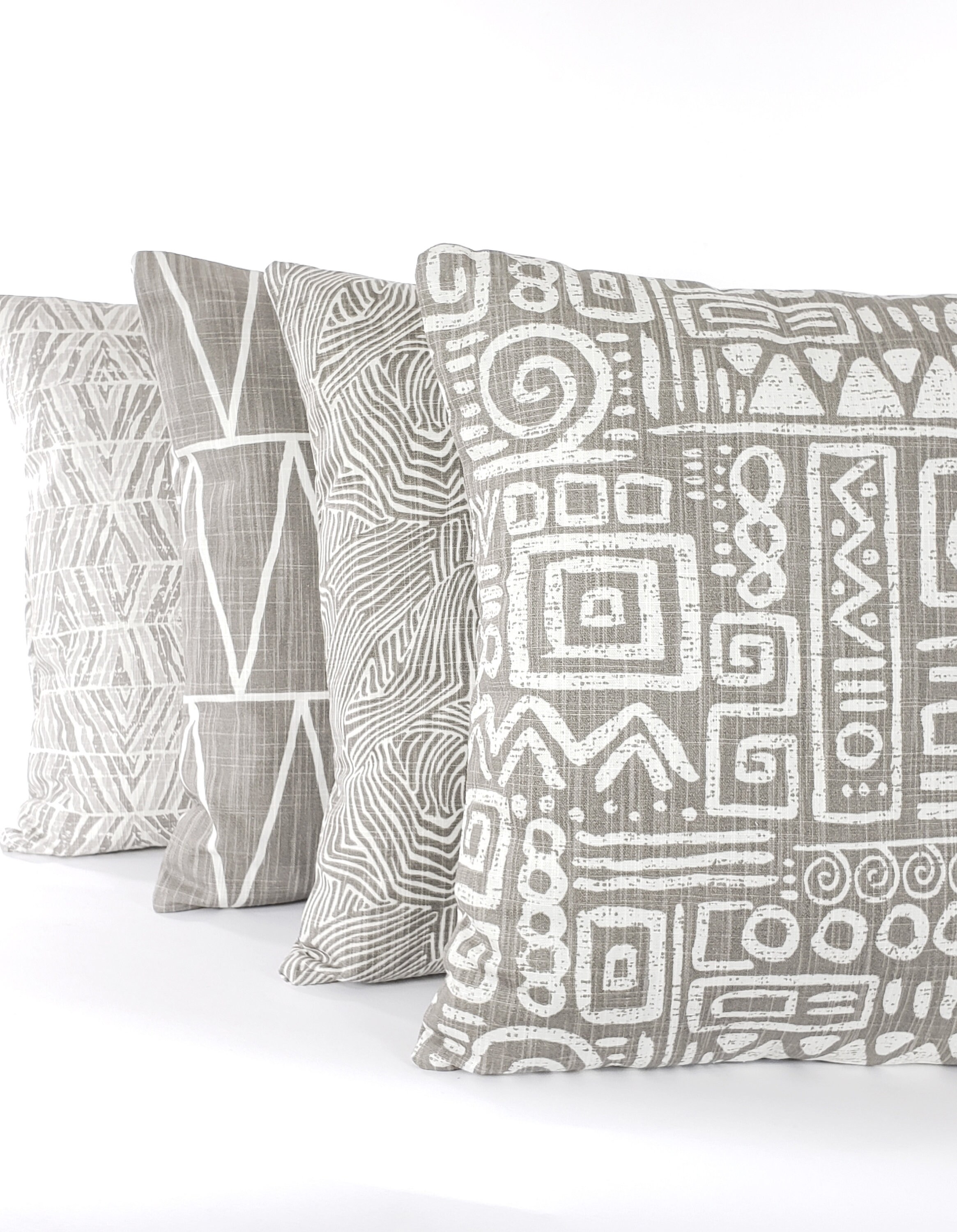 Black Taupe PillowTan Decorative Throw Pillow COVER Etsy