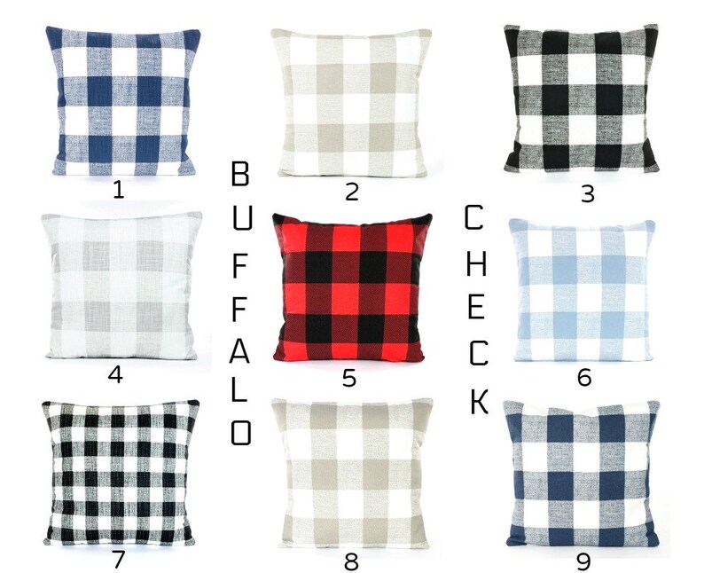 FarmhouseFrench Gray White Buffalo Check Pillow Cover Slub Etsy