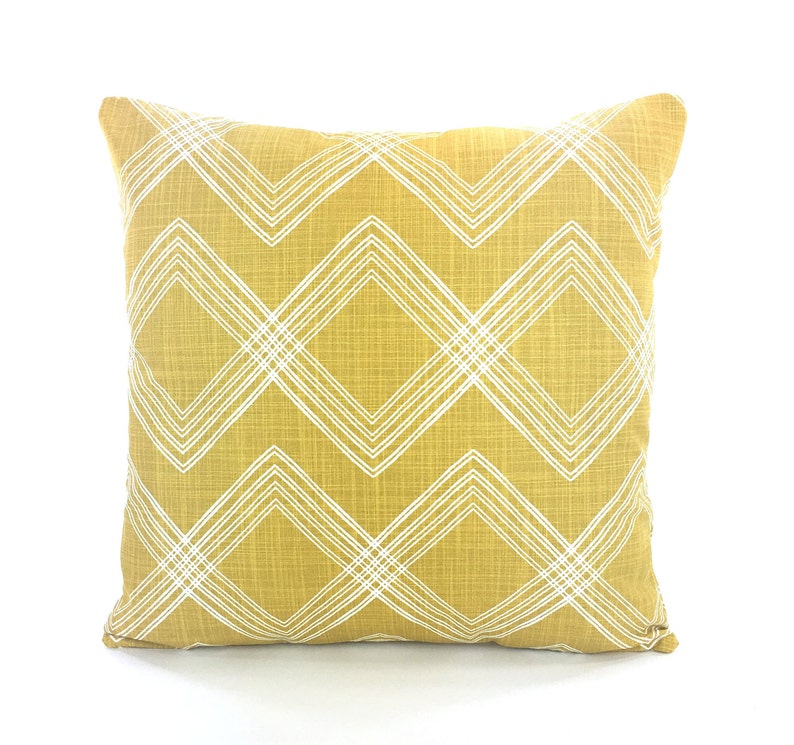 Mustard Yellow Textured Throw Pillow Cover Tuscan Gold Etsy