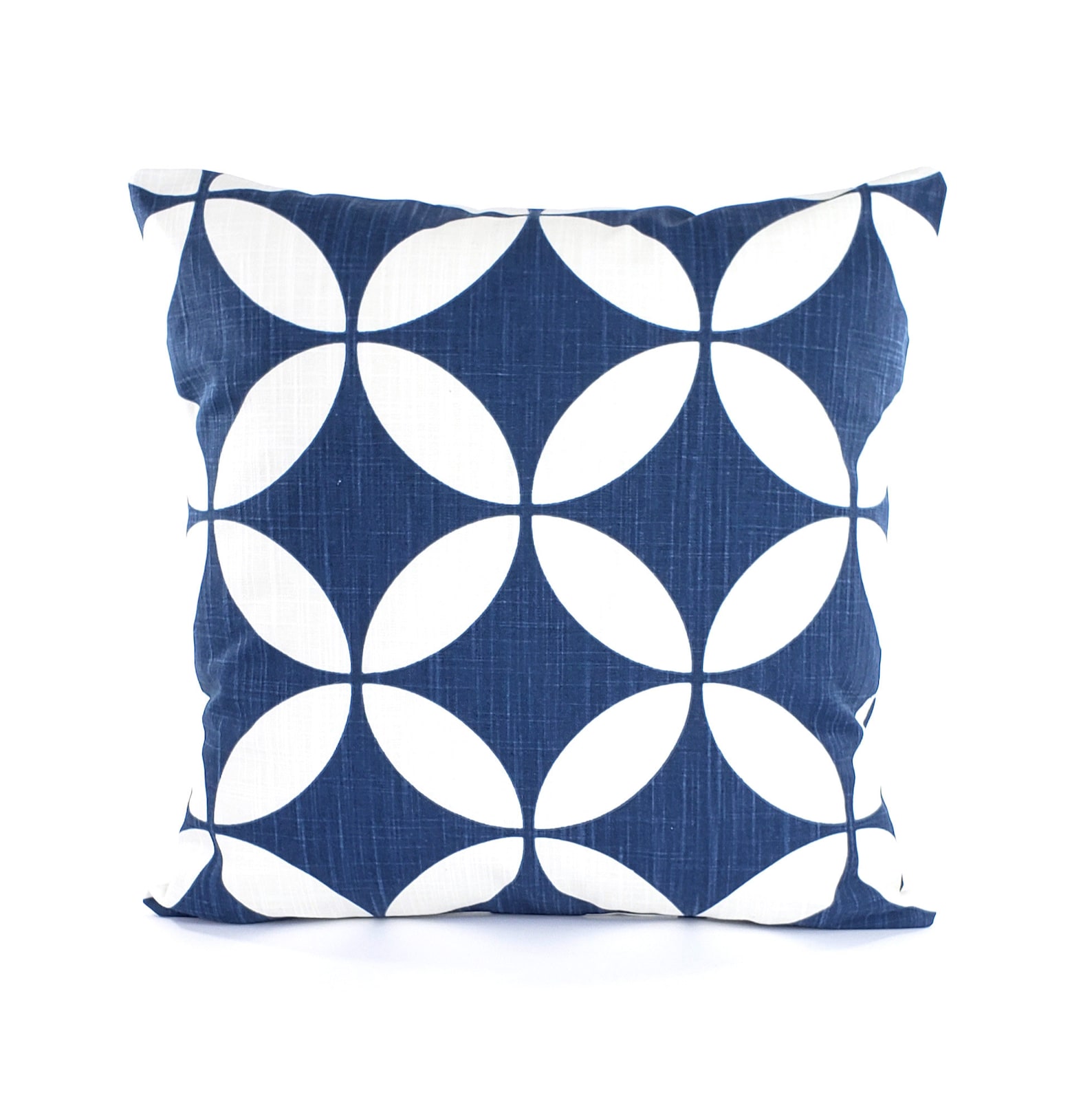Navy Blue Throw Pillow Covers Blue Decorative Cushion Accent Etsy