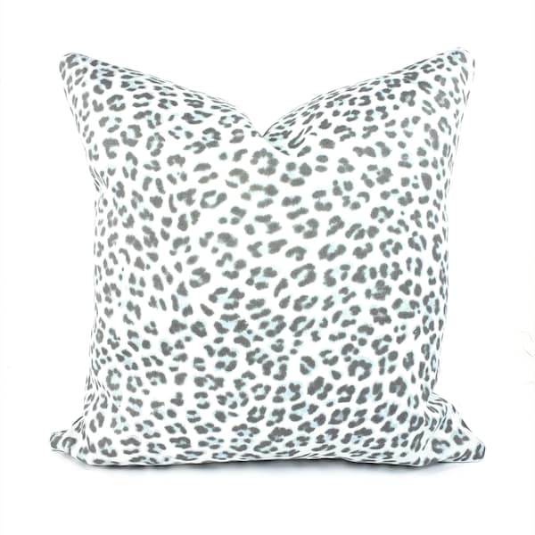Blue Leopard Pillow Etsy
