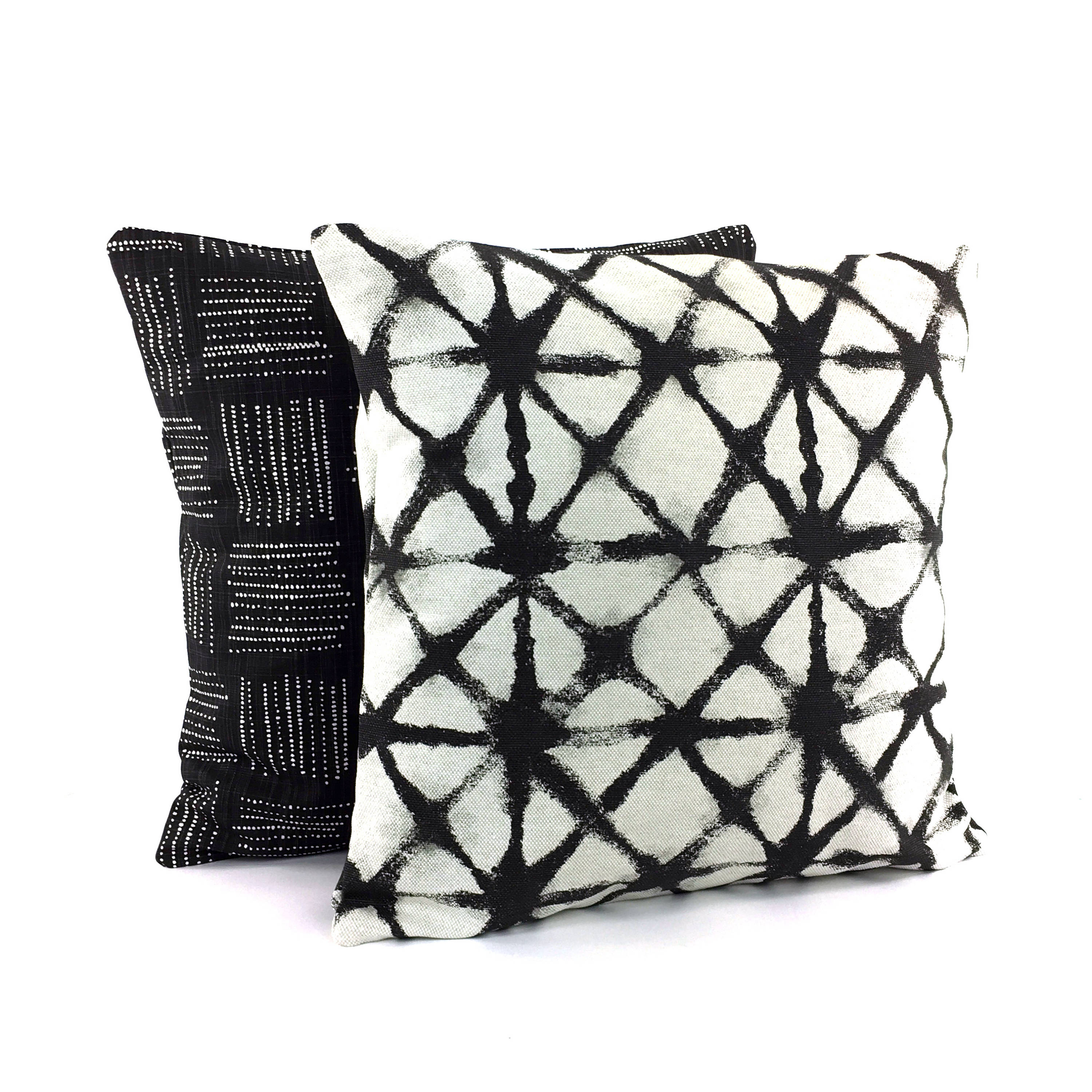 Black Throw Pillow COVERS Decorative Pillow Black White Home Etsy