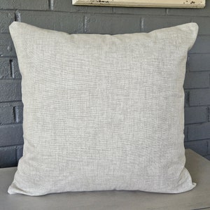 Tan Solid Pillow, Throw Pillow COVER, Beige Jackson Accent Cushion, Couch Pillow, Ecru Taupe Bedding Home Decor