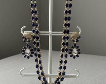 Handcrafted Kundan Style Necklace Set with Matching Earrings | Traditional Indian Jewelry | Festive & Wedding Wear