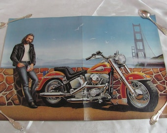 David Mann ハーレー イージーライダー ビンテージ 掛け時計 David