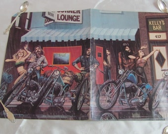 David Mann Art Centerfold // Easyriders Magazine Biker Motorcycle Lifestyle Circa 1970's - 1980's