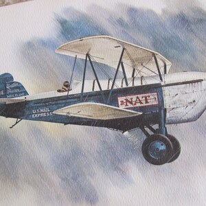 Plakat z nadrukiem linii lotniczych United Airlines – Curtiss Falcon – 1929–1930 – litografia Galloway – wiele innych do wyboru