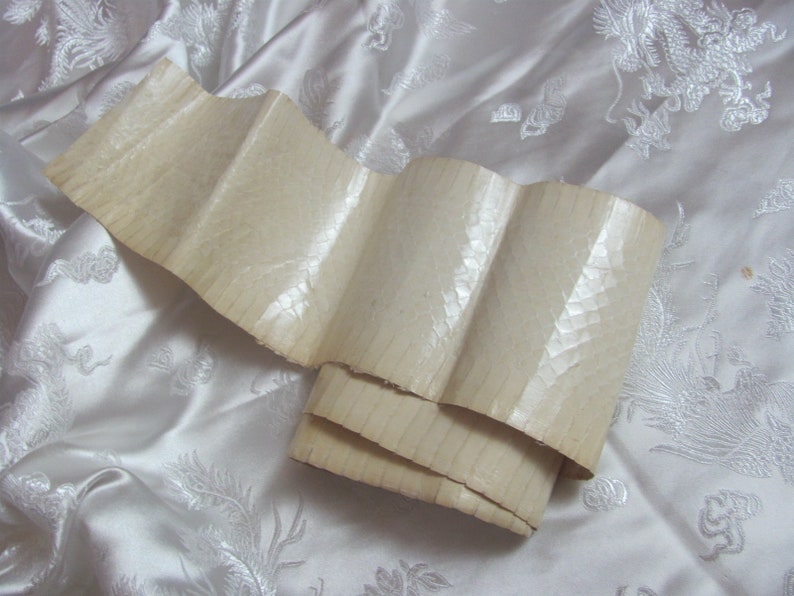 May include: A rolled piece of off-white paper with a textured surface. The paper is folded and has a slightly crinkled appearance.