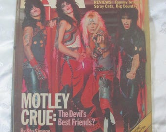 BAM // Vintage Magazine Southern California LA 1983 Motley Crue - 80's Rock Music Scene - Troubador Roxy Industry News Concerts