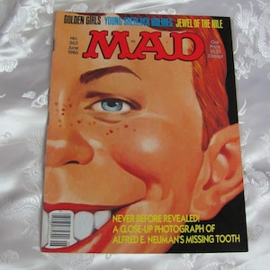 Vintage MAD Magazine czerwiec 1986 #263 // Golden Girls 1970&#39;s 1980&#39;s Comedy Cartoon Comic // Wiele innych do wyboru w moim sklepie
