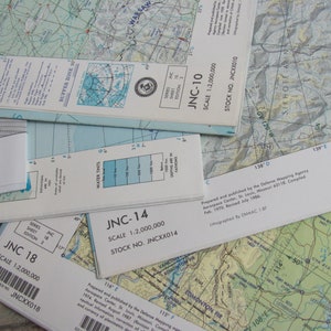 Gráfico Global Jet Navigator Mapa do plano de vôo tático do piloto de aviação 40 "x 52" - JNC GNC Muitos para escolher!!!