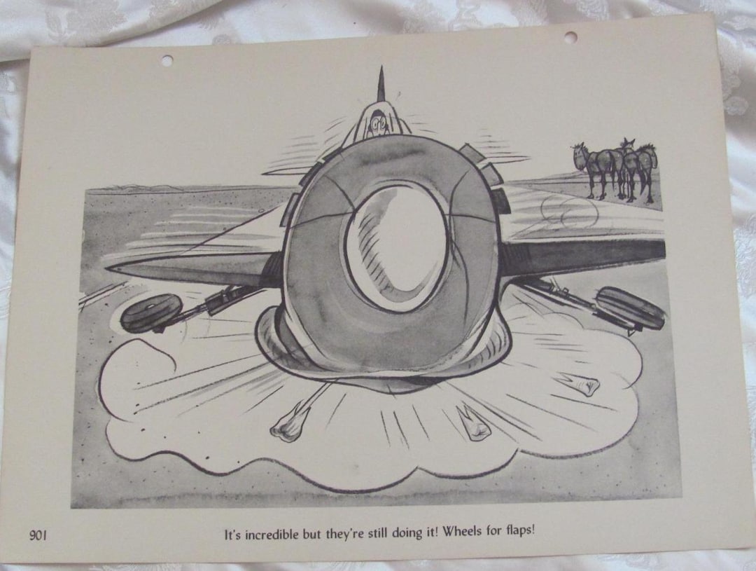 Dilbert Groundloop Cartoon Robert Osborn // Aviation Aircraft Pilot ...