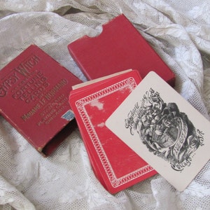 Cartas adivinatorias de la bruja gitana Madame Le Normand // Standard Co. Chicago Juego completo con instrucciones alrededor de 1903