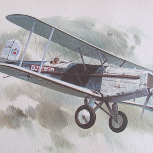 Plakat z nadrukiem linii lotniczych United Airlines – Douglas M-3 1927-1928 – litografia Galloway – wiele innych do wyboru