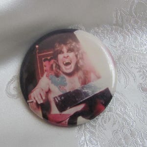 Ozzy Osborne - Rock Band Black Sabbath -  Pin  Back Button Lapel Pin - Unused New Old Stock - Many others to choose from in my shop!!