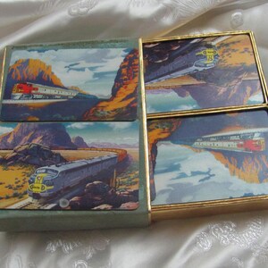 Carte da gioco Santa Fe Railroad Train // Set doppio in scatola da 2 mazzi Congress Brand // Altri tra cui scegliere nel mio negozio