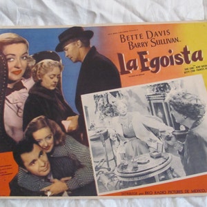 Vintage Spanisches Mexikanisches Filmlobby-Kartenplakat - La Egoista - Zahlung auf Anfrage // Original-Theaterfilm-Spielfilm